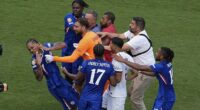 PSG boss Luis Enrique appears to SLAP Chelsea striker Joao Pedro in the face following the Blues' Club World Cup triumph