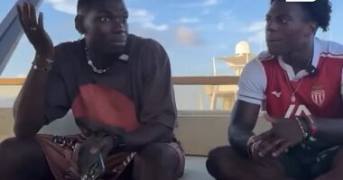 Paul Pogba (left) told IShowSpeed what he thinks about Marcus Rashford's Barcelona move