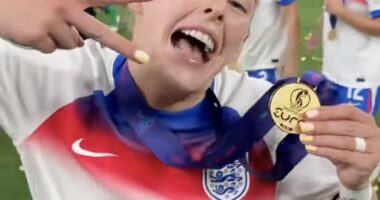 England star Chloe Kelly has now scored the winner in two consecutive Women's Euros finals