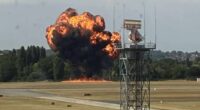 A small plane has crashed close to the runway after takeoff from Southend Airport