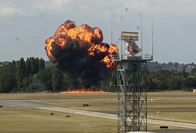 A small plane has crashed close to the runway after takeoff from Southend Airport