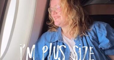 Kirsty Leanne from Shropshire, who shares tips for plus-sized travel, has revealed why she doesn't book a second seat on planes