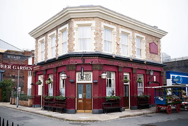 Police 'arrested an EastEnders actor on suspicion of indecent assault on set in front of shocked BBC soap opera stars', it has been revealed by The Sun. The famous cast of the popular soap series had been allegedly filming scenes on May 7 when camera crews were abruptly stopped (file image)