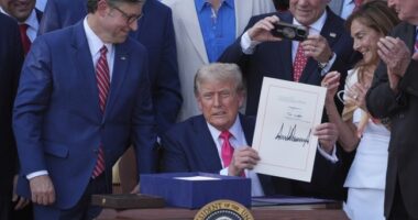 President Trump Signs the One Big Beautiful Bill at WH Military Family Picnic (Update on Flyover) – RedState