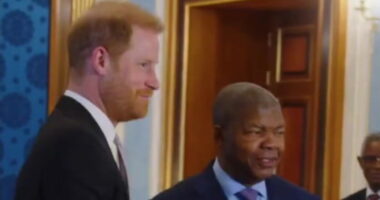 Prince Harry welcomed to Angola 28 years after Diana’s historic landmine walk