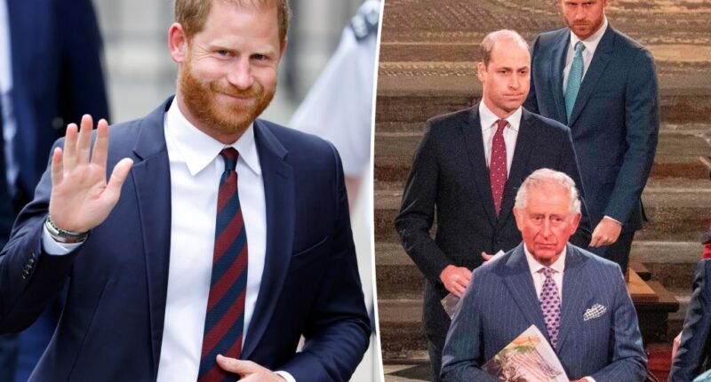 Prince Harry's latest peace offering to estranged dad King Charles, brother Prince William revealed 