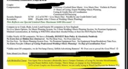 A bride-to-be was left stunned by a peculiar clause contained within a contract from a prospective wedding DJ