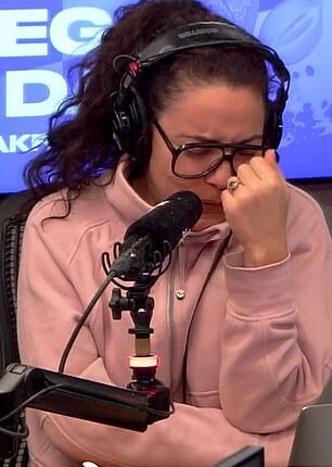 Rebecca revealed her 16-year secret on The Edge Breakfast - leaving radio hosts Ash London, Clinton Randell and Dan Webby shocked
