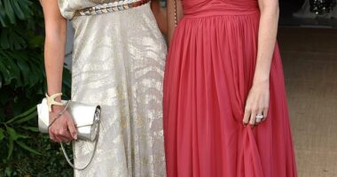 French-Greek socialite Athina Onassis (pictured right) stepped out of the shadows at the Bal D'Ete in Paris last week