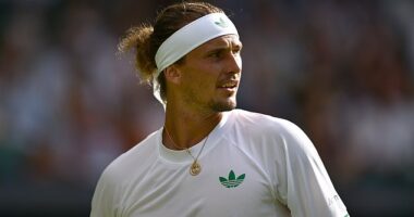 Alexander Zverev made a shock exit from Wimbledon after just one match with defeat to Frenchman Arthur Rinderknech