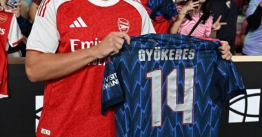 Viktor Gyokeres has smashed Arsenal 's shirt sales record in the days after his signing was confirmed