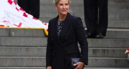Sophie, Duchess of Edinburgh, joined the delegation marking the anniversary at St Paul's Cathedral in London on Monday