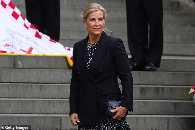 Sophie, Duchess of Edinburgh, joined the delegation marking the anniversary at St Paul's Cathedral in London on Monday