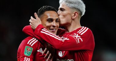 Ruben Amorim is ready to bring his bomb squad - including Antony (left) and Alejandro Garnacho (right) - back into the fold if they are not sold