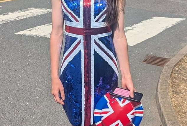 Year Seven pupil Courtney Wright (above) was prevented by Bilton School in Rugby, Warwickshire, from wearing a Union Jack dress and the resulting row was even discussed in Parliament