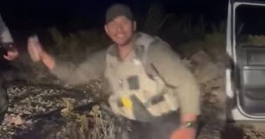 Grant County Sheriff's Deputy Alejandro Gomez, 27, was caught in cellphone video from August of last year horrifically injuring the animal