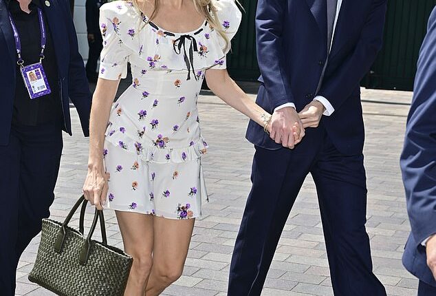 Sienna Miller joined a host of stars in south-west London as day eight of Wimbledon got underway on Tuesday