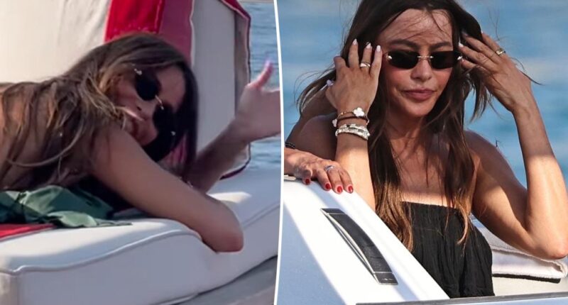 Sofía Vergara sunbathes in thong bikini in Ibiza