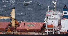 Dramatic footage of a daring Irish army operation (above) which led to £132million of cocaine being seized from a container ship was released last week