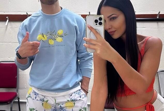Vito Coppola has confirmed his relationship with his new girlfriend Valentina Sica by 'hard launching' their relationship on Instagram on Tuesday (pictured together)