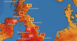 Summer-time revelry is set to continue as temperatures hit 30C as Britain records its third heatwave of the year