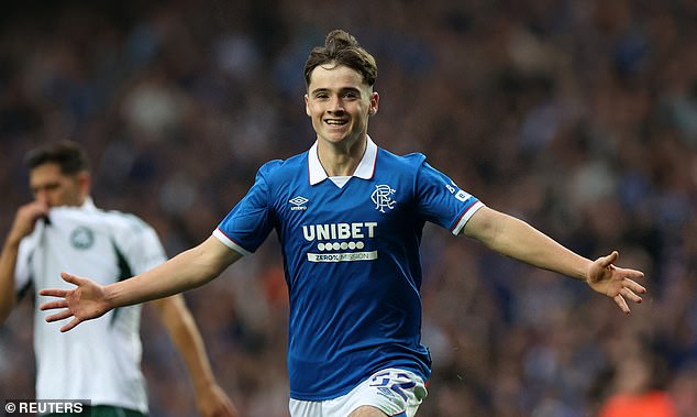 Findlay Curtis made dream Champions League debut with goal against Panathinaikos