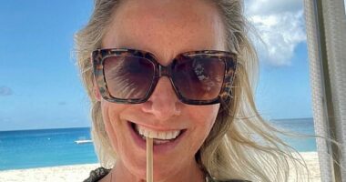 Tamzin Outhwaite says she's 'never been happier' after spending the longest stretch of her life without a man