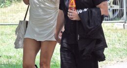 Tasha Ghouri 's new boyfriend Cam Whitnall was in a relationship just weeks before going public with the Strictly star (Tasha and Cam pictured together last weekend)