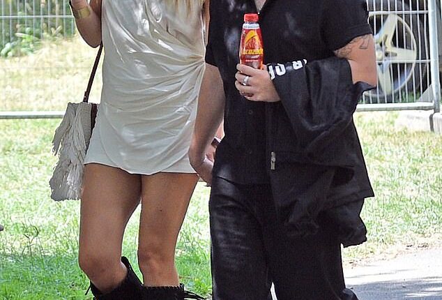 Tasha Ghouri 's new boyfriend Cam Whitnall was in a relationship just weeks before going public with the Strictly star (Tasha and Cam pictured together last weekend)