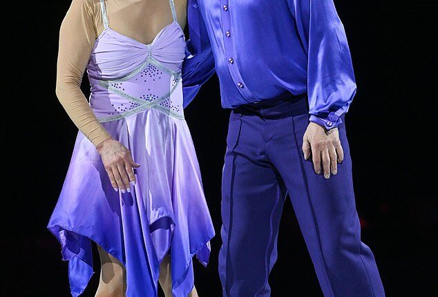 Jayne Torvill and Christopher Dean on 11 April, 2025, during their tour, Torvill & Dean: Our Last Dance, in London