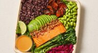 Pret - one of the biggest café chains in the country - is now selling a salmon salad that starts from £12.95 (pictured)