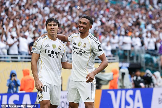 Trent Alexander-Arnold registered his first assist for Real Madrid against Juventus
