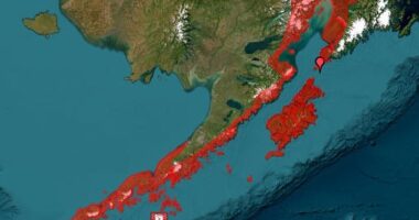 The tsunami could hit coastal areas of southwestern Alaska, including communities from Kennedy Entrance near Homer to Unimak Pass near Unalaska, with potential impact on Kodiak Island, the Alaska Peninsula and parts of the eastern Aleutian Islands