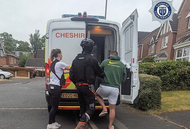 Cheshire Police cops staged a series of raids targeting alleged members of an Albanian crime gang on Wednesday