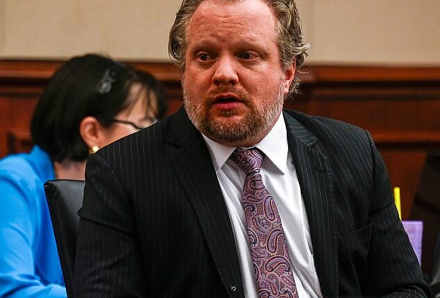 Office manager Caitlin Romero said Dr. James Craig, pictured, was acting strangely in the weeks before his wife of 23 years Angela died in March 2023, and ordered staff not to open the package addressed to him