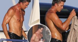 Tom Brady shows off sculpted physique while yachting in Ibiza
