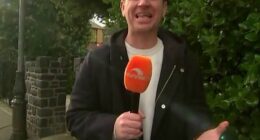 Sunrise weatherman Sam Mac dialled up the cringe factor in a very awkward exchange with host Natalie Barr this week