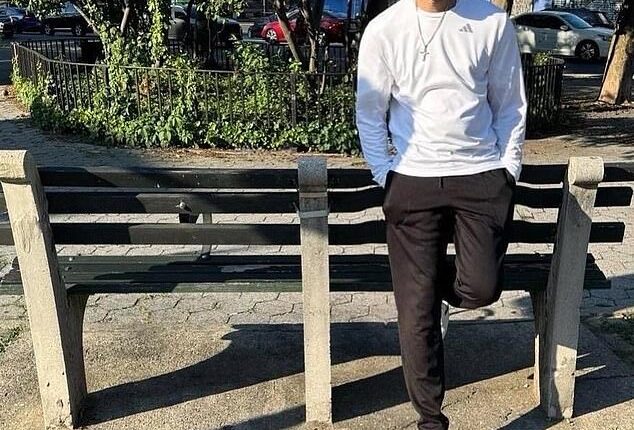 Democrat Hakeem Jeffries has been accused of Photoshopping himself after sharing an Instagram post with a suspiciously warped bench around his hip area