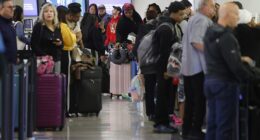 An impending tropical storm in the Gulf has set off a chain reaction of ground stops and lengthy delays at major airports along the entire East Coast Monday