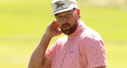 Travis Kelce strikes fan with wayward golf shot as boozy round with brother Jason takes chaotic turn at star-studded tournament