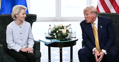 'It’s been a very, very one-sided deal, and it shouldn’t be,' Trump fumed about US-EU trade at a meeting with European Commission President Ursula von der Leyen