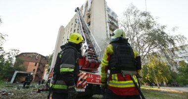 Ukraine Russia latest news: Three children among 27 wounded in Russian drone strike on Kharkiv