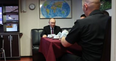 Ukraine Russia war live: Putin cancels navy celebration parades as Kyiv strikes near St Petersburg
