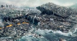 A picture from the movie San Andreas gives an idea of the carnage that could be caused by the Ring of Fire igniting