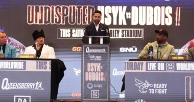 Usyk vs Dubois 2 press conference live: Heavyweight rivals share stage ahead of Wembley rematch