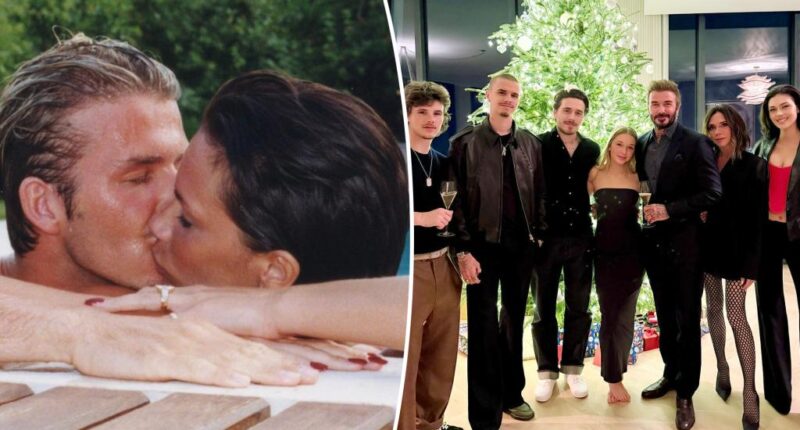 Victoria, David Beckham shares PDA-packed anniversary tributes -- and honor all 4 kids