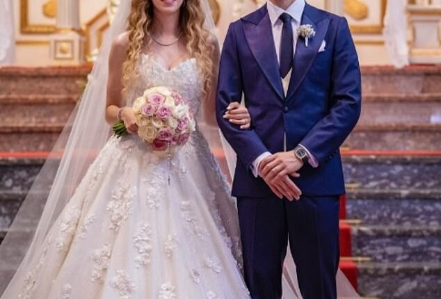 Diogo Jota had married his childhood sweetheart Rute Cardoso, the mother of his three children, less than a fortnight before his death. Here they are pictured on their wedding day
