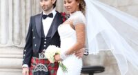 Geri Halliwell has so far failed to acknowledge her Spice Girl's bandmate Mel B 's star-studded wedding on Saturday (the couple are pictured)