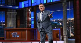 The axing of Stephen Colbert's Late Show has been received as a death knell for late night television - but there's still time for one more rising star before the world of cable TV is eclipsed by TikTok, YouTube, and Instagram reels. (Pictured: Colbert hosting the show in July)