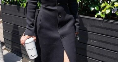 Pictured: Newlywed Lauren Sanchez Bezos in Balenciaga, spotted having lunch at a restaurant this month